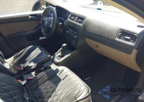 2012 Volkswagen Jetta 2.0L S из США, поврежденный, VIN 3VW2K7AJ6CM336060